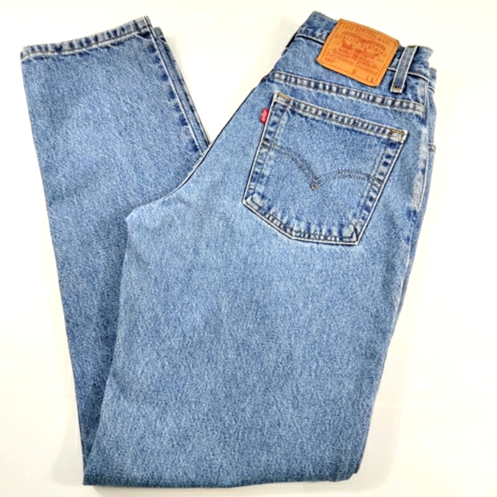 Vintage Levi's 550 Relaxed Fit Tapered Leg High Waisted Jeans Women's Size 10